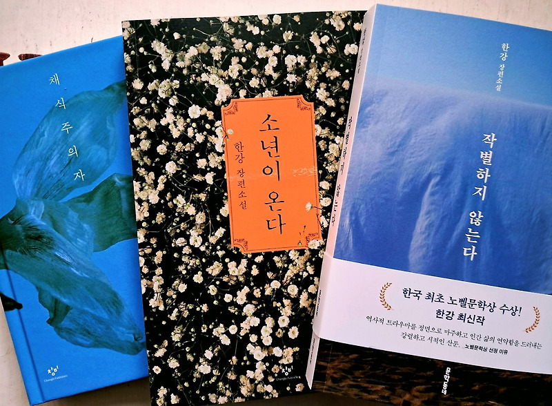 한강 소설가 대표 작품