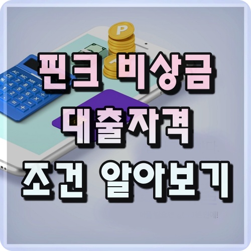 핀크 비상금대출 자격 조건 금리 후기