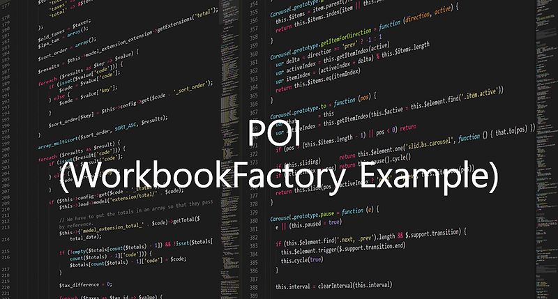 JAVA] Excel - POI (SXSSFWorkbook Example)