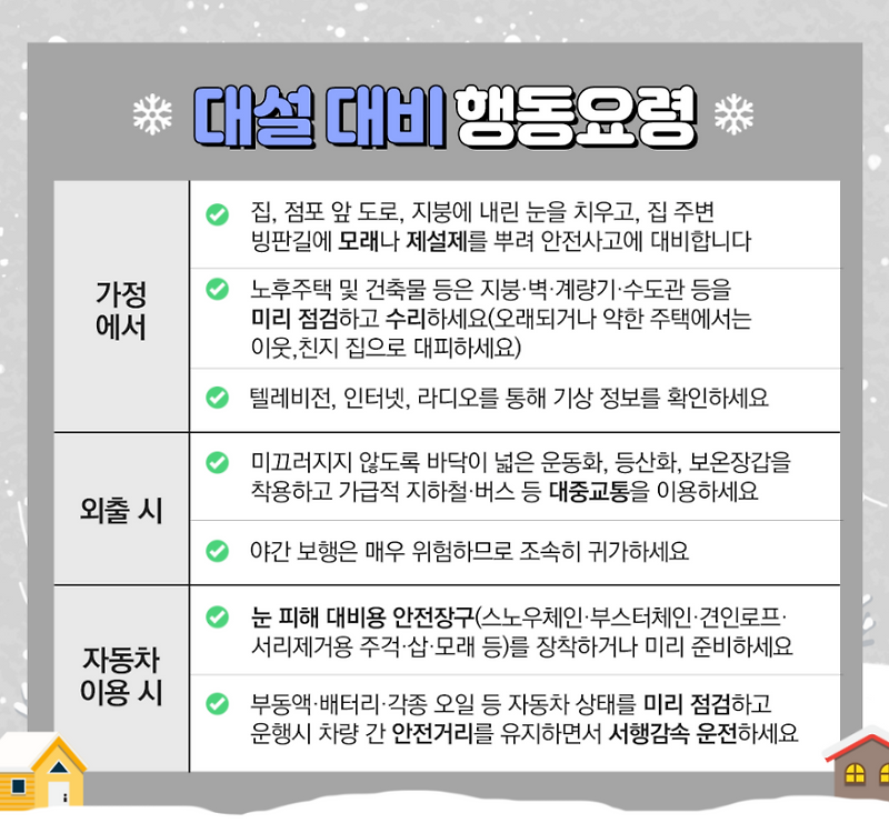 [강서소식] '<b>미세먼지주의보</b> <b>발령</b>' 및 '대설 대비 행동 요령' 안내