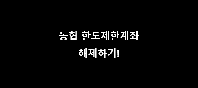 농협 비대면 계좌 한도제한계좌 해제 해지 할 때 체크리스트 (한도제한 해제 온라인으로 안될때), 직장인 기준 준비서류