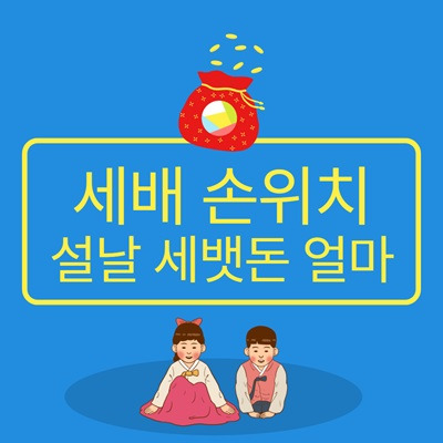 세배할때 손위치, 설날 세뱃돈 얼마 기준, 세배 덕담모음, 방법