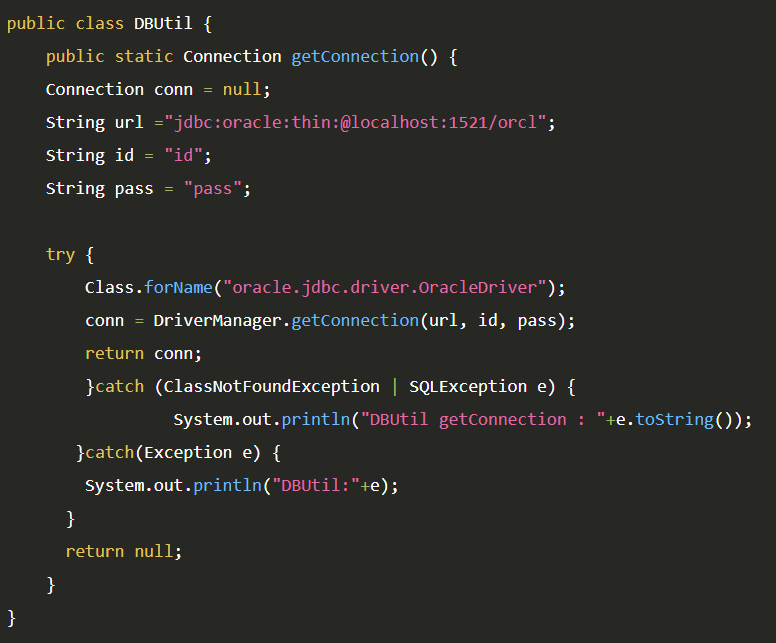 Java jdbc connection