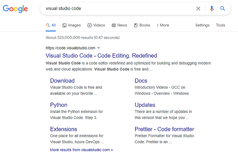 awesome python : 2. Visual Studio Code 개발환경 설정