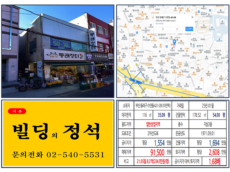 busan-dongnae-gu-suan-station-area-900-million-krw-small-building