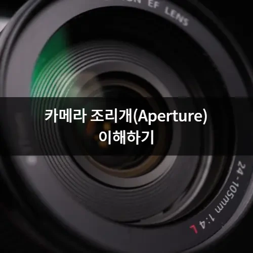 카메라 조리개(Aperture) 이해하기 - 노출, 심도, 빛 갈리짐 조절