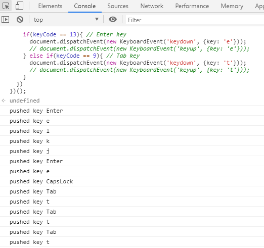 Javascript로 key 이벤트 발생 시키기(Pure Javascript)