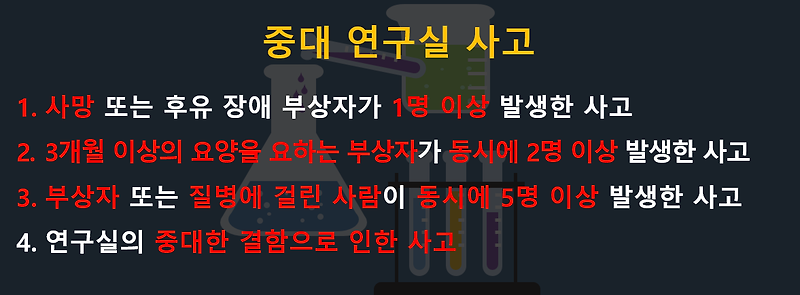 연구실에서 사고가 발생했을 때 사고 보고 방법 알아보기