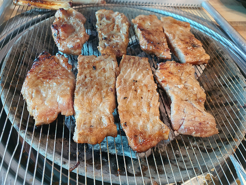 안산 일동 식물원 숯불 갈비 맛집, 얇은줄 석쇠, 석쇠 종류