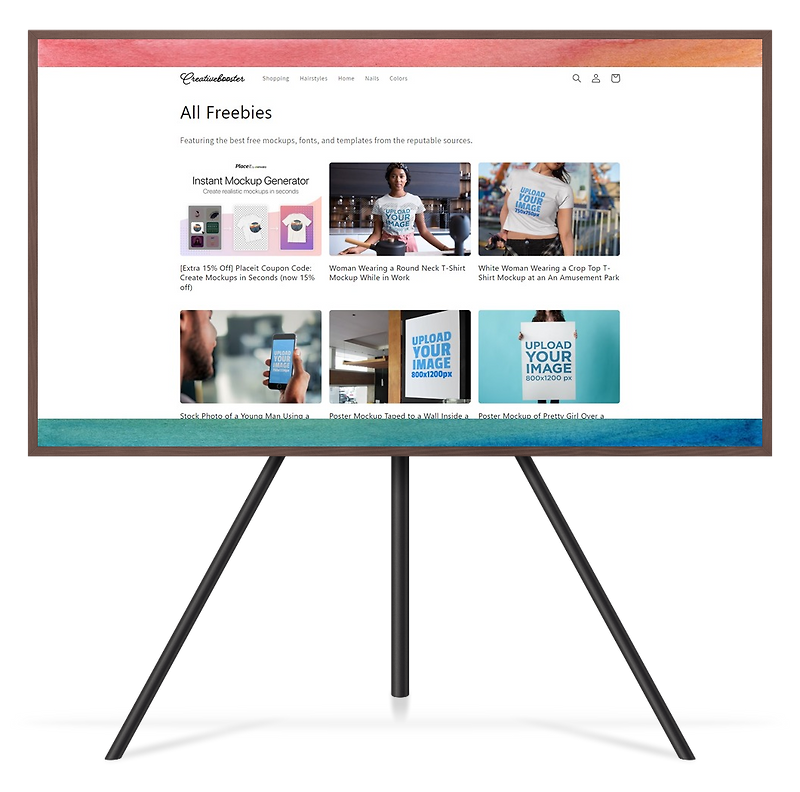 디자인 초보 필수! Creative Booster 목업으로 실물 같은 결과물 만들기