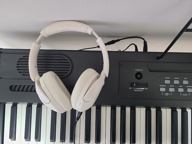 전자 피아노 헤드셋 및 변환 젠더