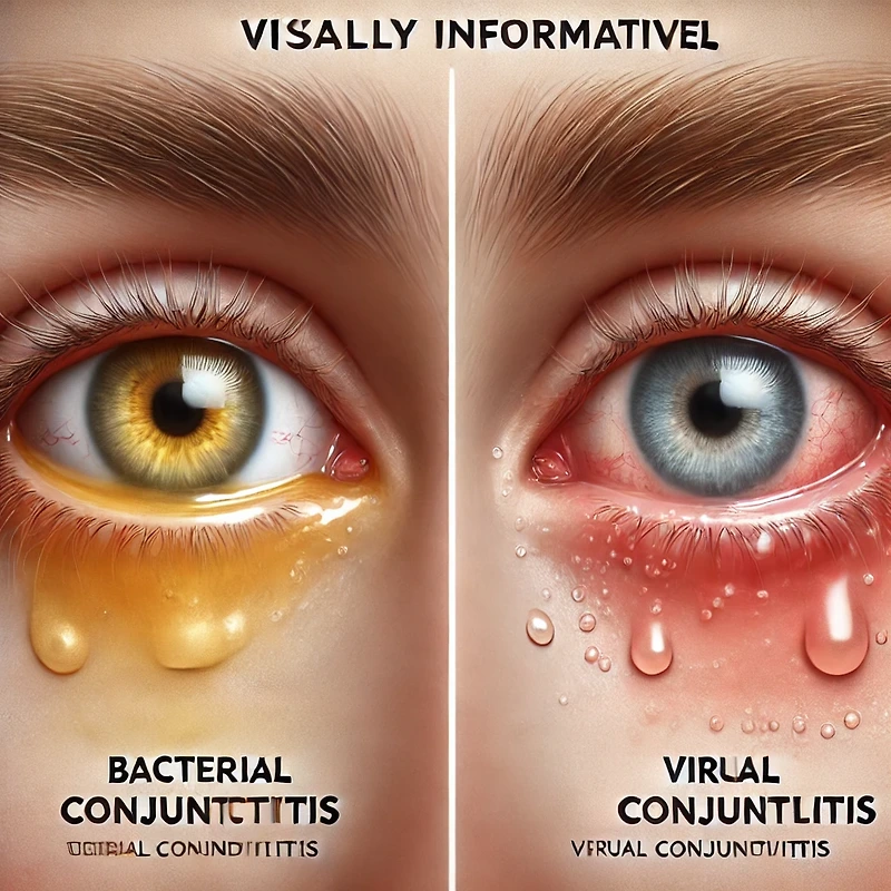 세균성 vs 바이러스성 결막염, 차이점 이해하기🧐