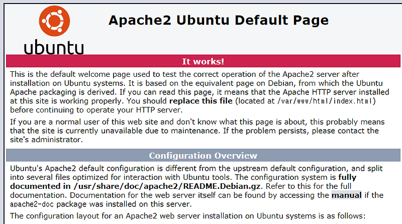 [linux] 우분투(ubuntu) 아파치(apache) 웹서버 설치 구축(ufw 방화벽 설정)