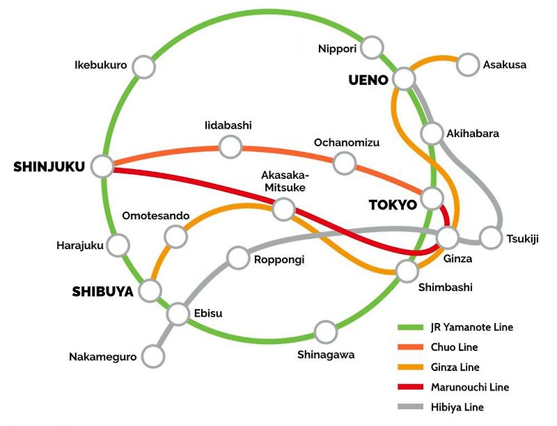 [일본] 도쿄 메트로 지하철 활용 노하우 Tokyo Metro 地下鉄