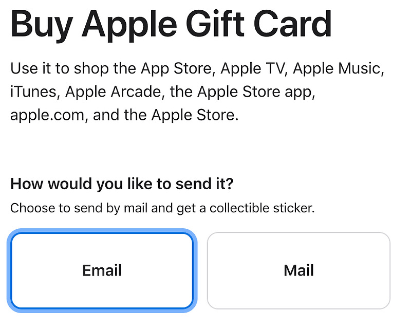 애플 기프트카드 한국 구매 방법 - 일본, 미국 등 해외로 선물하기