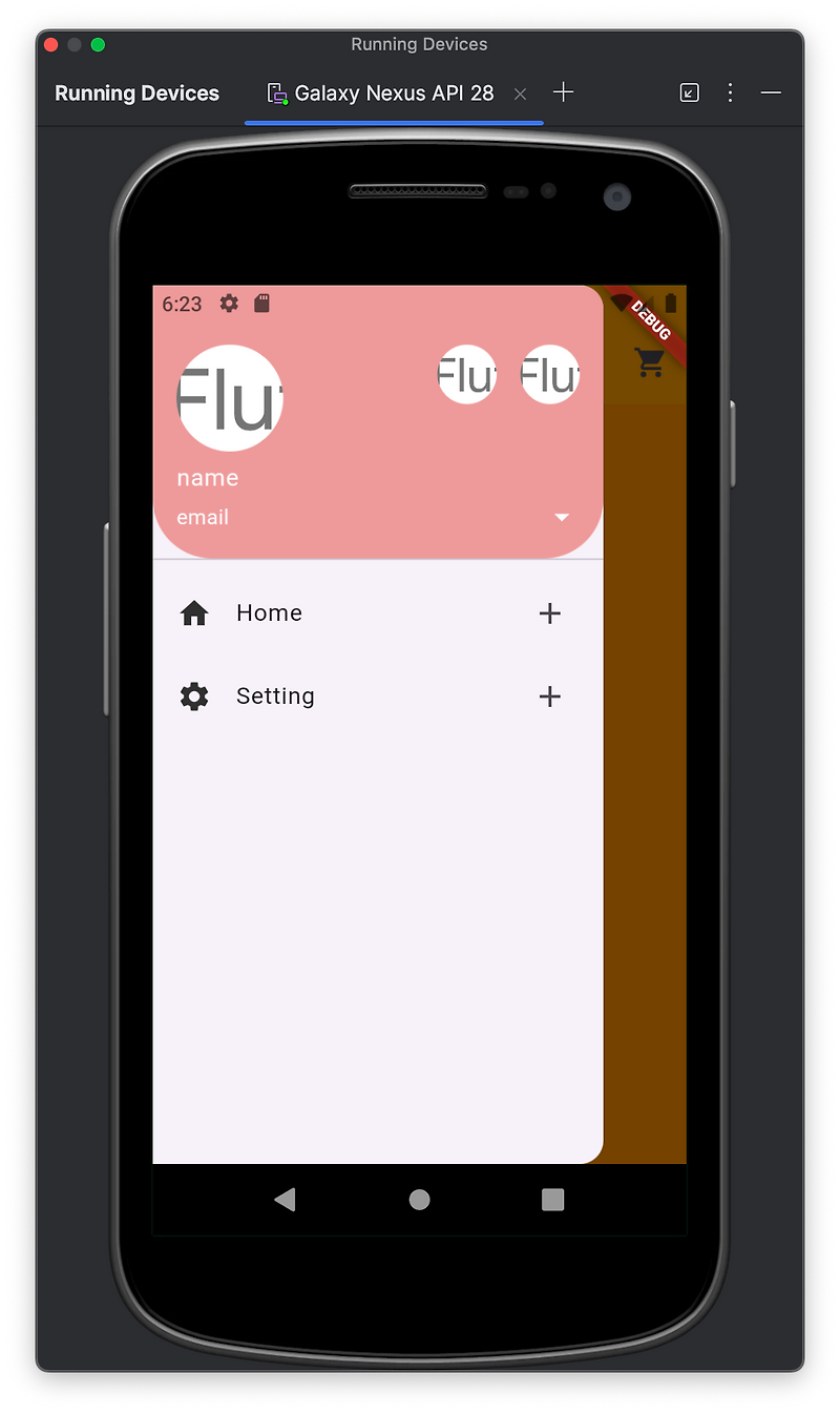 flutter drawer be ok