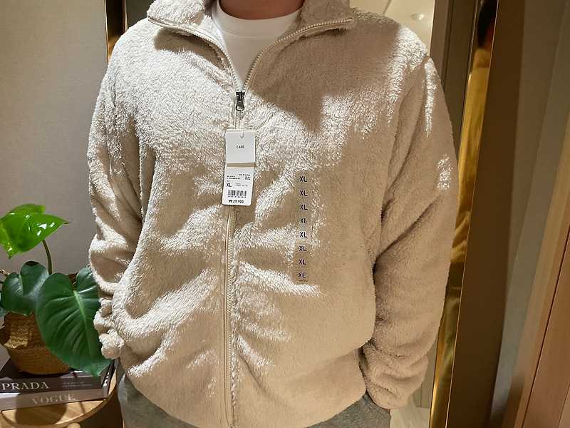 유니클로 윈드블럭 후리스 플러피얀 후리스 구매 후기 + 후리스 사이즈 팁