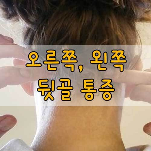 뒷머리 통증(왼쪽 오른쪽), 후두하근 9