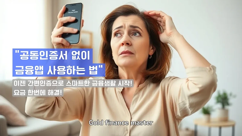 공동인증서 없이 간편인증으로 금융앱 시작하는 법 – 스마트폰 초보자도 가능한 인증 방법