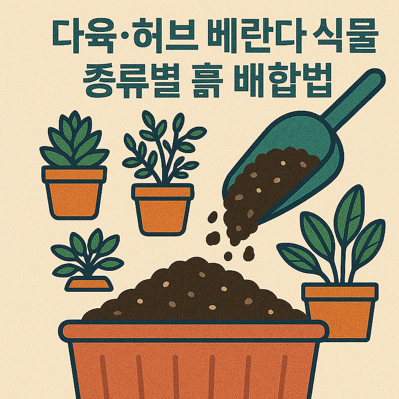 다육식물 허브 베란다 흙 배합법! 실패 없는 황금비율은?