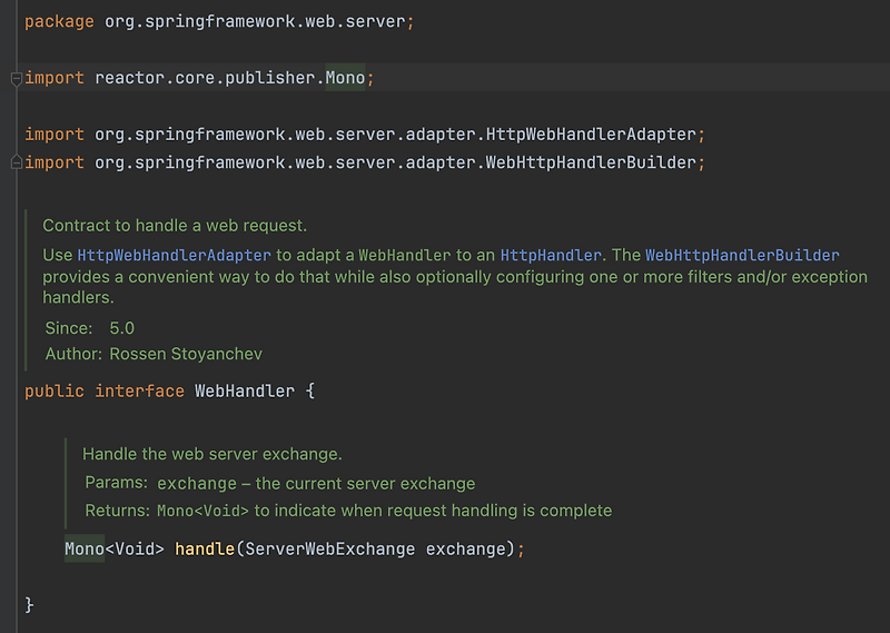 WebHandler 와 Netty 의 관계