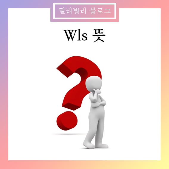 유튜브 유행어 Wls 뜻 :: 밀리빌리 