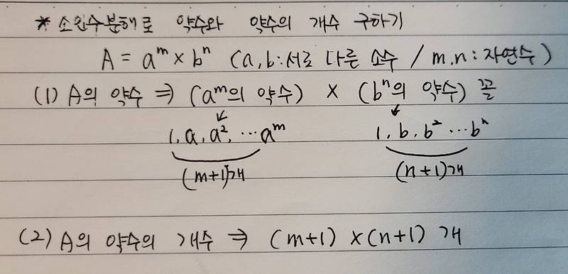 소수와 합성수/소인수분해 뜻과 약수의 개수 구하는 방법은?