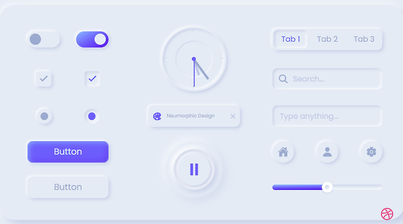 CodePen HomeNeumorphic Elements
