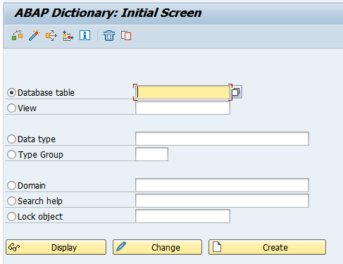 [ABAP] Local Structure 선언, ABAP Dictionary