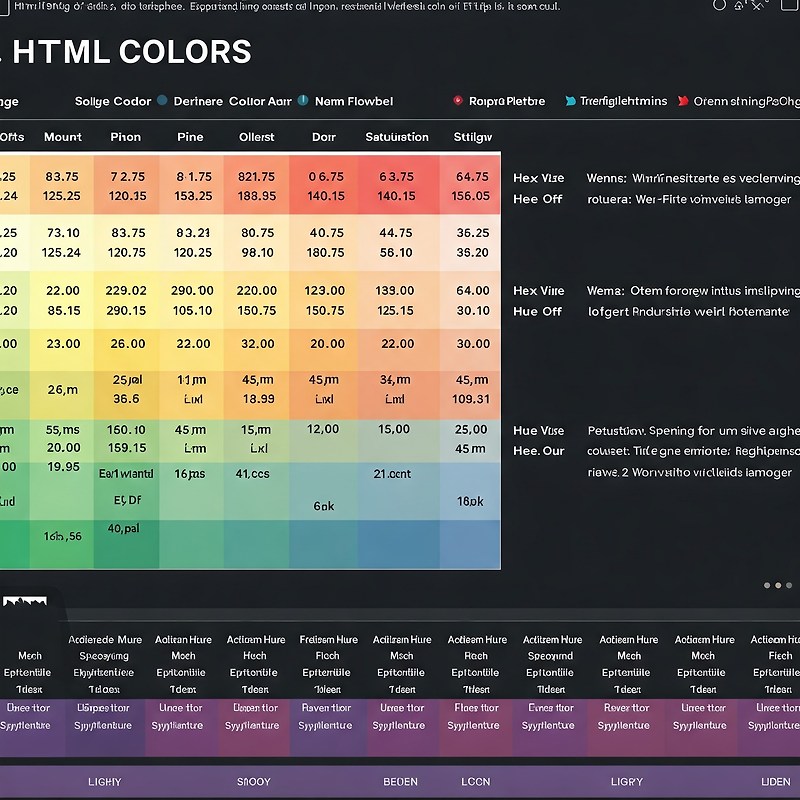 [HTML 색상표] 기본 컬러 필수 코드!