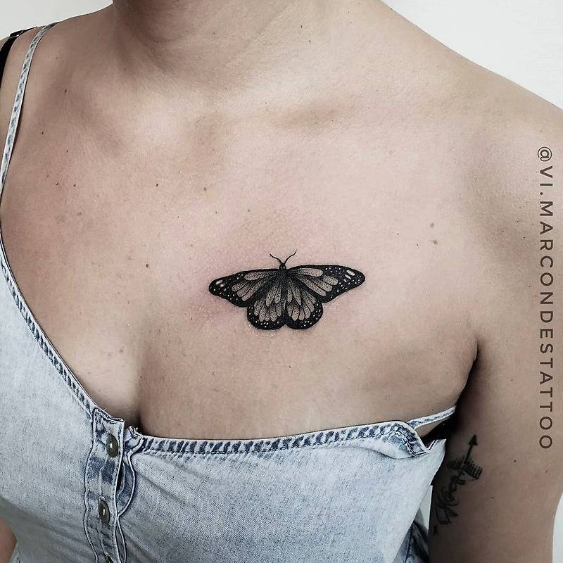 나비 타투 문신의 의미 알아보기