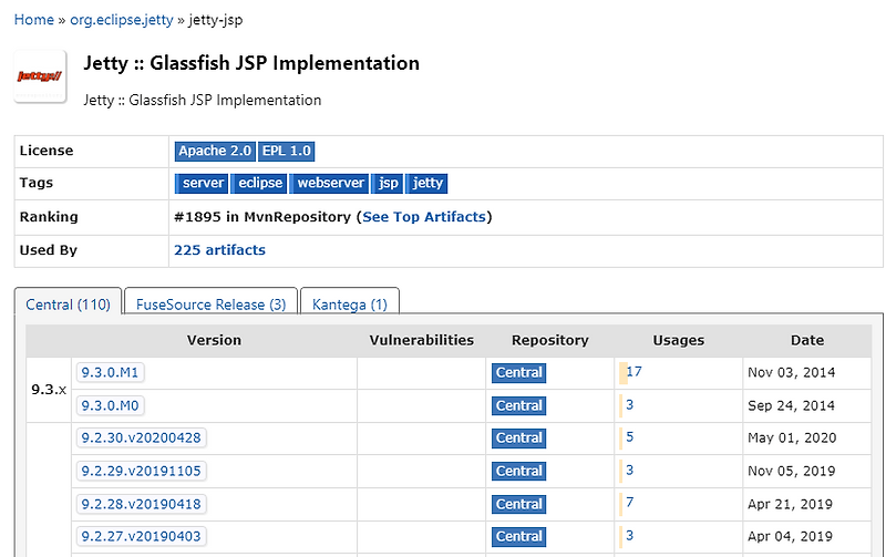 embedded jetty 9.2 > 9.4 migration 작업
