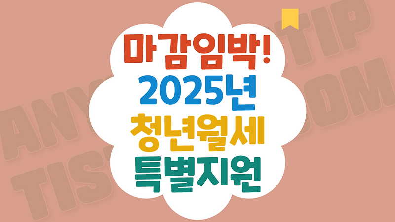 마감임박! 청년 부담 덜어주는 2025년 청년월세 특별지원 신청 방법 총정리