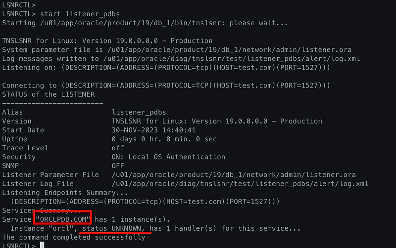 59 - [Oracle 19C] Creating static listener example