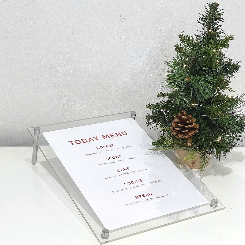 투명 액자 카페메뉴판 아크릴 입간판