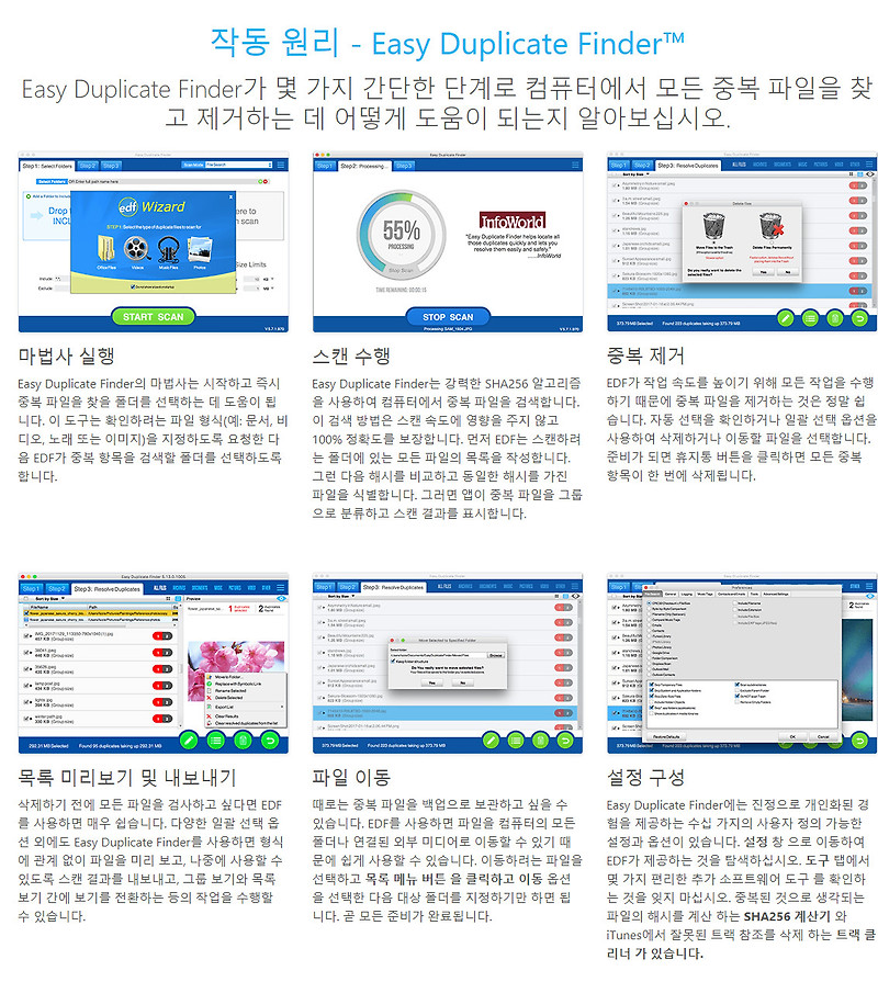 중복 파일 제거(Easy Duplicate Finder) 무설치