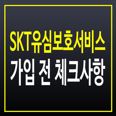 SKT 유심보호서비스 가입 전 꼭 알아야 할 조건과 혜택