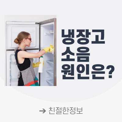 냉장고 소음 원인 무엇일까? 진동 소리, 모터, 팬 증상 뜻 모음