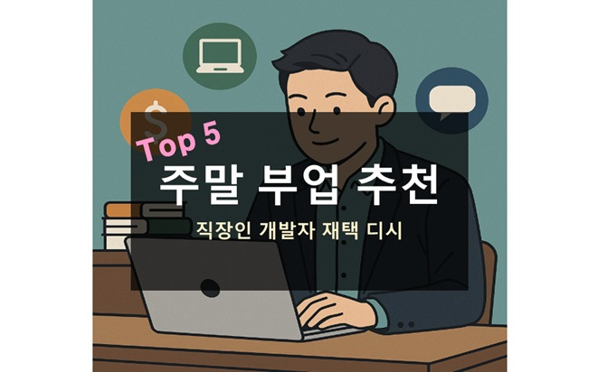 주말 부업 추천 Top5 직장인 개발자 알바 장단점 디시