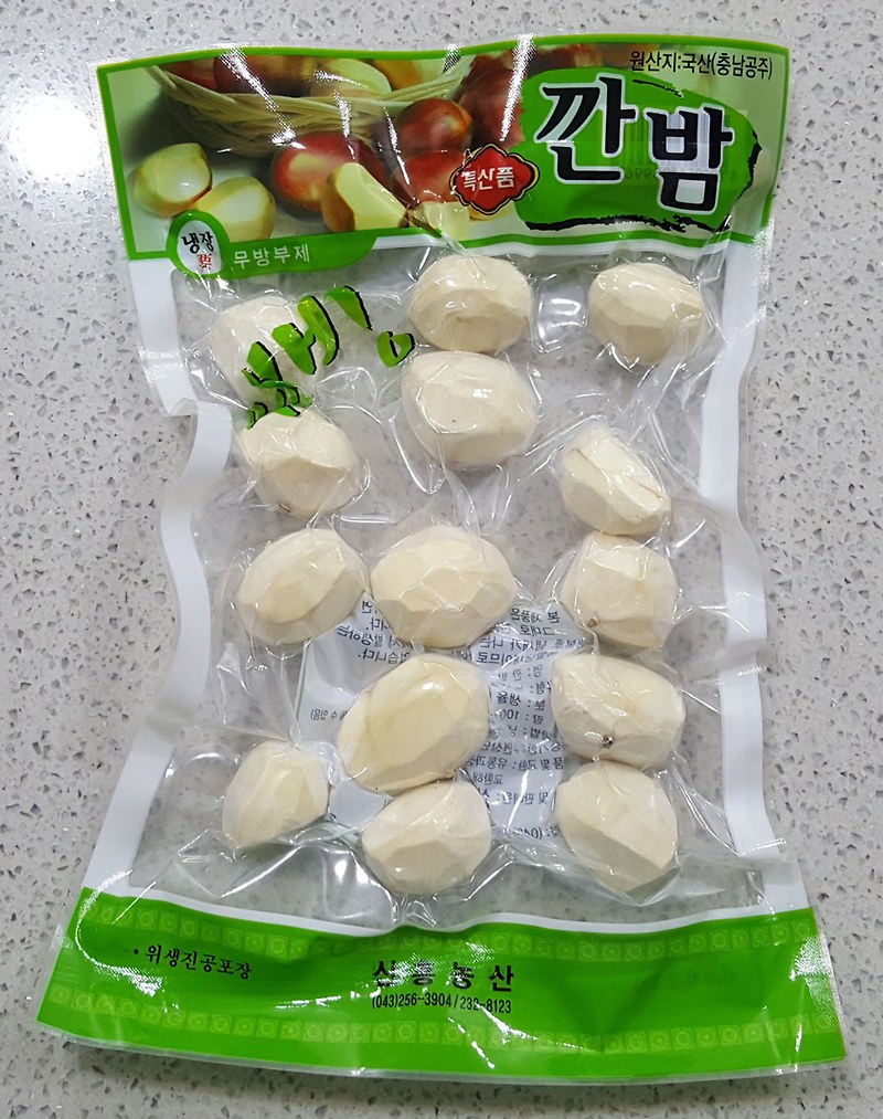 신흥농산 깐밤 (국산) 중량, 가격, 성분, 깐 밤 보관방법 및 유통기한 外