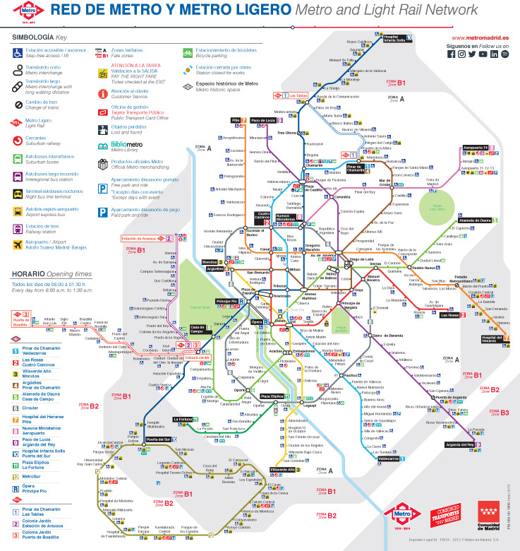 [쫑픽]마드리드 - 지하철&버스 노선도