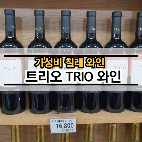 Trio 와인(트리오 와인)  레세르바 까베르네 소비뇽