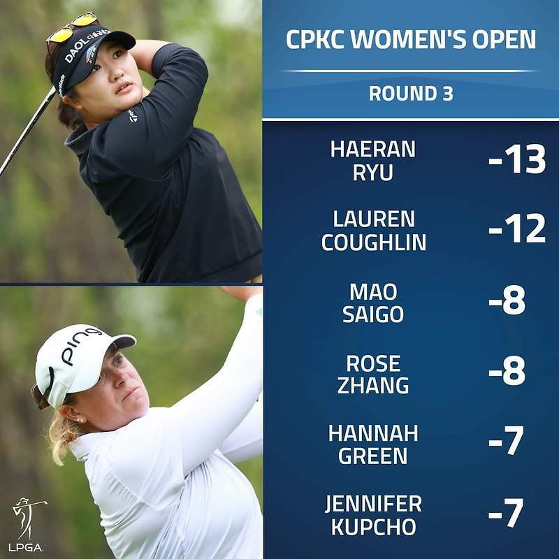 2024 <b>LPGA</b> 투어 CPKC 여자오픈 3라운드 <b>유해란</b> 단독<b>선두</b>
