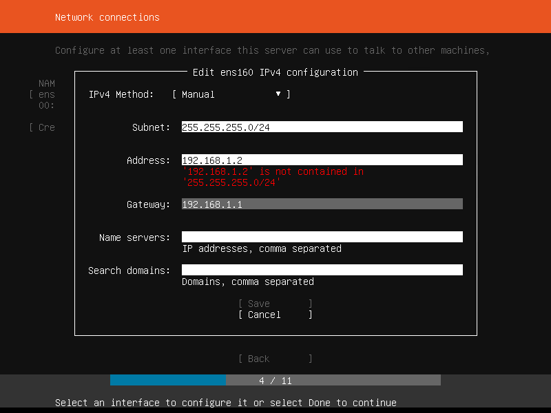 linux ubuntu server change ip address