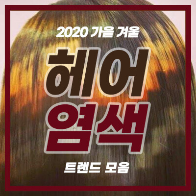 2020 가을 겨울 헤어 염색