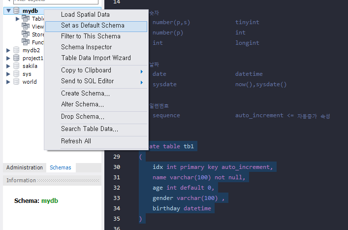 MySQL vs Oracle SQL