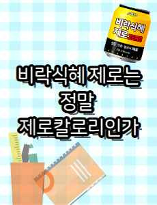 비락식혜 제로는 정말 제로칼로리인가