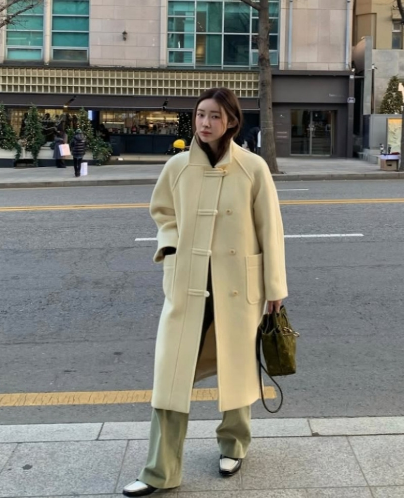 차정원 패션 겨울 데일리룩 코트 보테가베네타 안디아모 스몰 백 코디