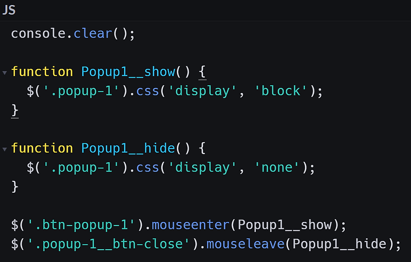 2021-06-03 (52일차) 자바스크립트 - mouseenter, mouseleave, addClass ...