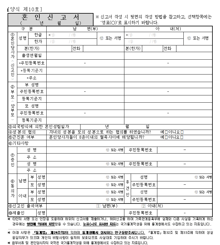 혼인신고 방법 손쉽게 알아보자